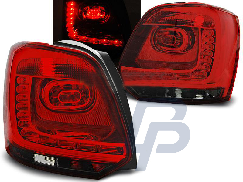 VW POLO 09-13 RED SMOKE LED TAILLIGHTS - 3