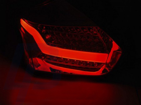 LED TAILLIGHTS FORD FOCUS 3 15-  HATCHBACK RED WHITE SEQ LED - 2