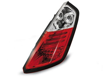 FIAT GRANDE PUNTO 09.05-09 RED WHITE LED TAILLIGHTS