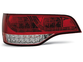 AUDI Q7 06-09 RED WHITE LED TAILLIGHTS