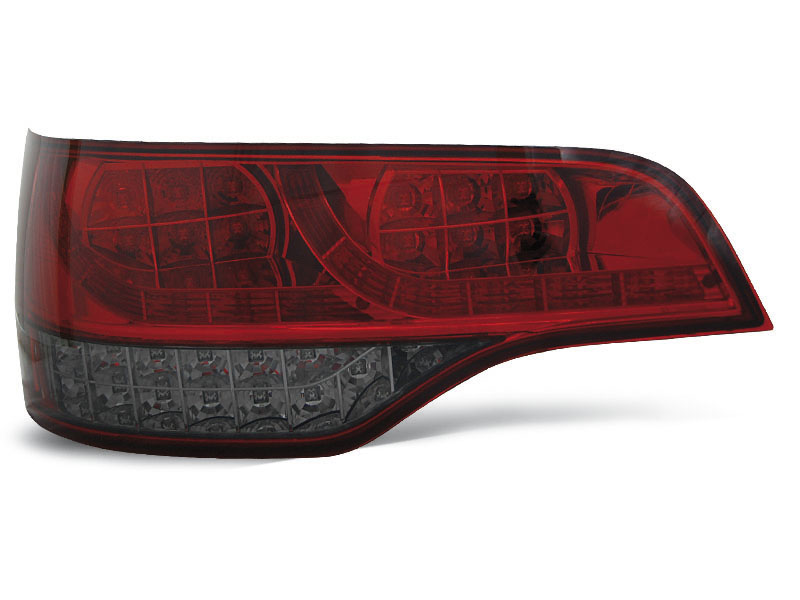 AUDI Q7 06-09 RÖDA RÖKTONADE LED BAKLAMPOR