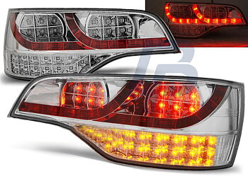 AUDI Q7 06-09 CHROME LED TAILLIGHTS