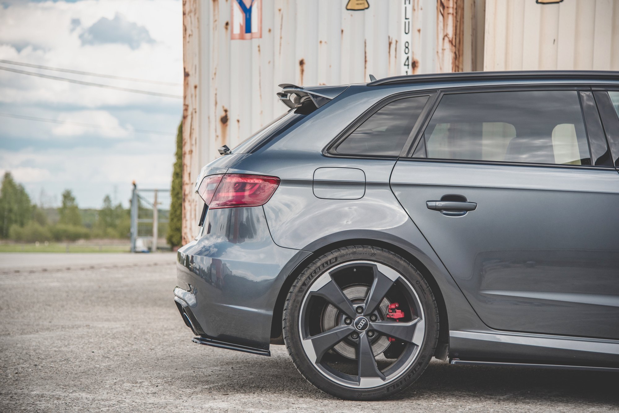 Rear Side Diffusers V1 Audi RS3 8V Sportback (2015-2016) - 4