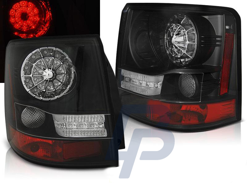 LAND ROVER RANGE ROVER SPORT 05-09 BLACK LED TAILLIGHTS - 4
