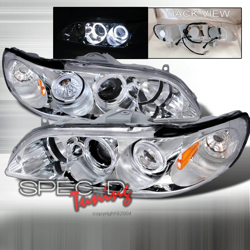HONDA ACCORD 98-02 2D HEADLIGHTS 1-PIECE CLEAR [KS]