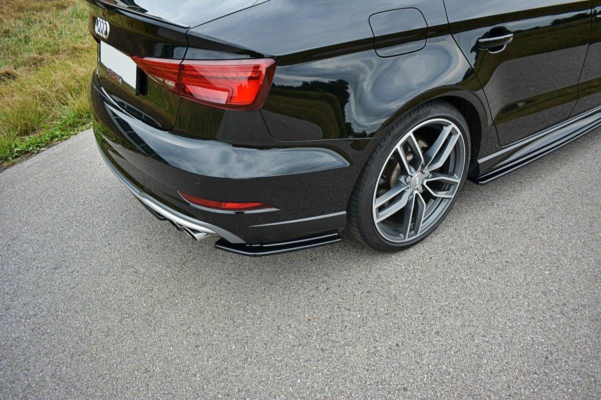 Rear Side Splitters Audi S3 / A3 S-line 8V FL Sedan - 4