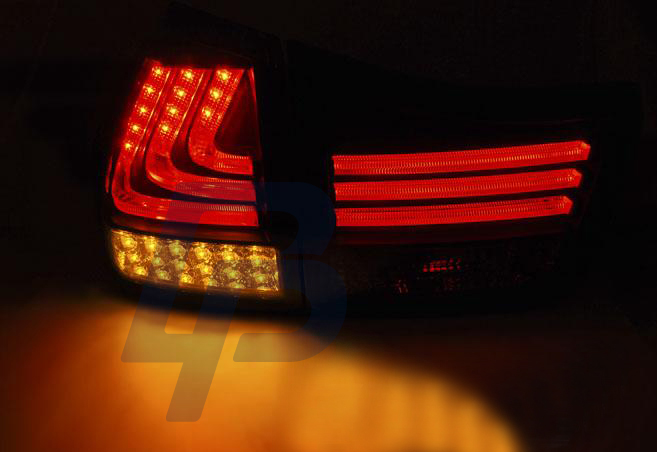 LEXUS RX 330 / 350 03-08 LED TAILLIGHTS BAR RED SMOKE BLACK - 3