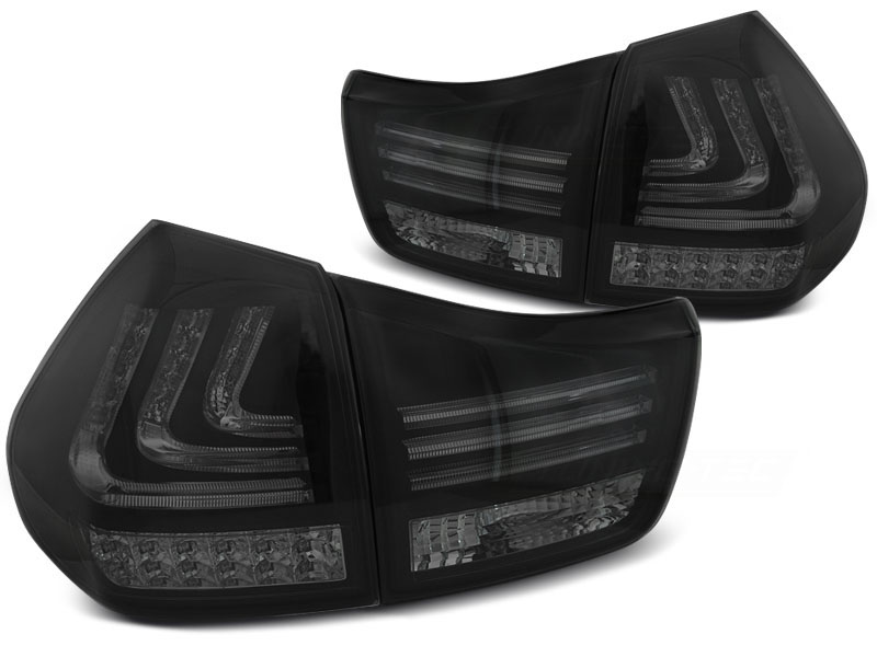LEXUS RX 330 / 350 03-08 LED TAILLIGHTS BAR SMOKE BLACK