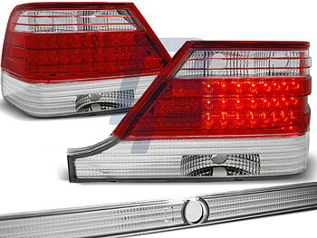 MERCEDES W140 95-10.98 RED WHITE LED TAILLIGHTS