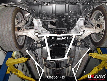 INFINITI FX 09+ 4WD ULTRA-R 4-POINT FRONT LOWER H-BRACE 1452