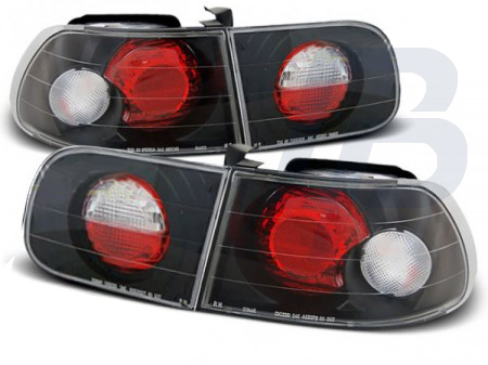 TAILLIGHTS HONDA CIVIC 09.91-08.95 3D BLACK