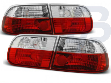 TAILLIGHTS HONDA CIVIC0 9.91-08.95 3D RED WHITE