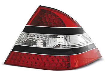 MERCEDES W220 S-CLASS 09.98-05.05 RED BLACK LED TAILLIGHTS