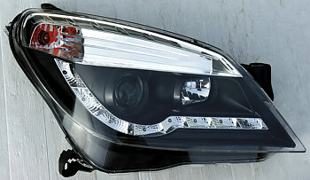 OPEL ASTRA H 04+ R8 STYLE LED HEADLIGHTS BLACK V1