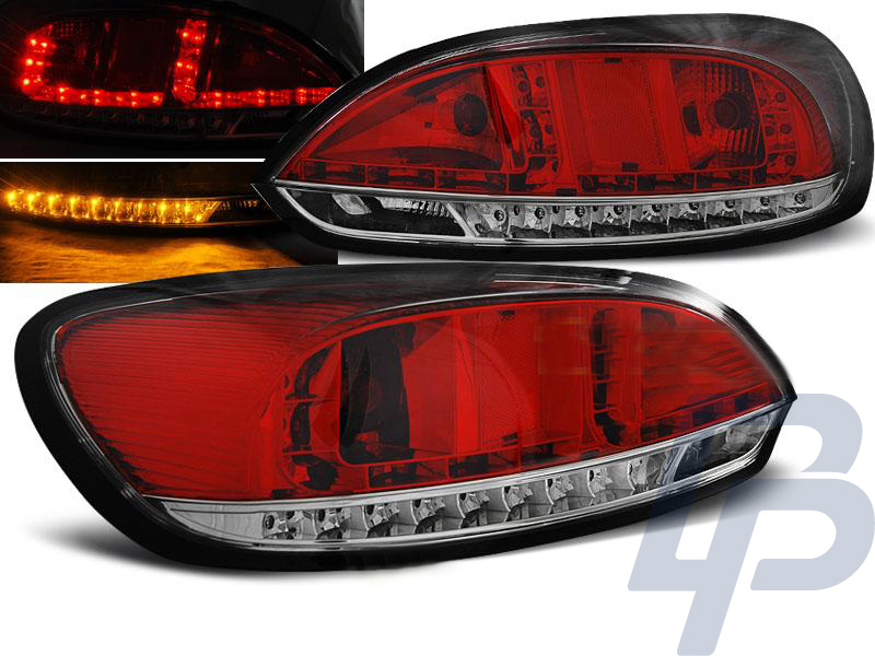 VW SCIROCCO III 08-04.14 RED WHITE LED TAILLIGHTS - 3