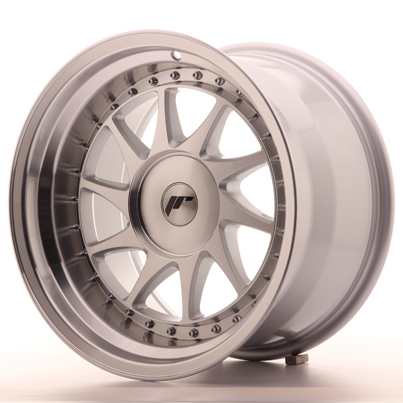 JAPAN RACING JR26 17X10 ET0-25 BLANK MACH SILVER