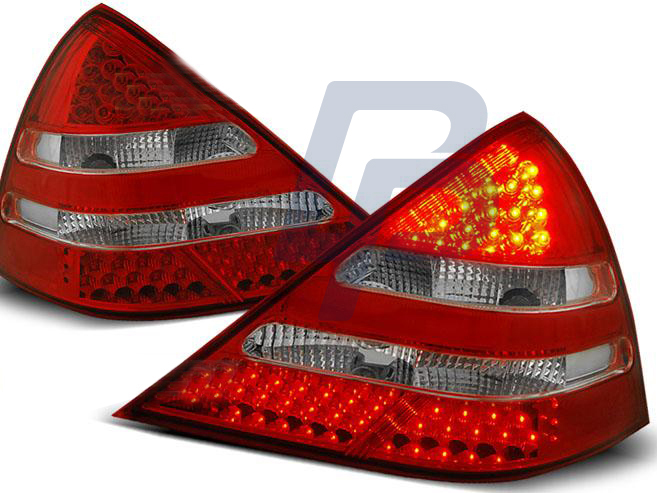 MERCEDES R170 SLK 04.96-04 RED WHITE LED TAILLIGHTS - 2