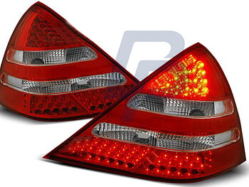 MERCEDES R170 SLK 04.96-04 RED WHITE LED TAILLIGHTS