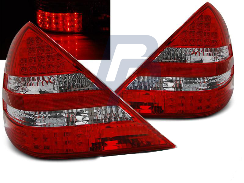 MERCEDES R170 SLK 04.96-04 RED WHITE LED TAILLIGHTS - 3