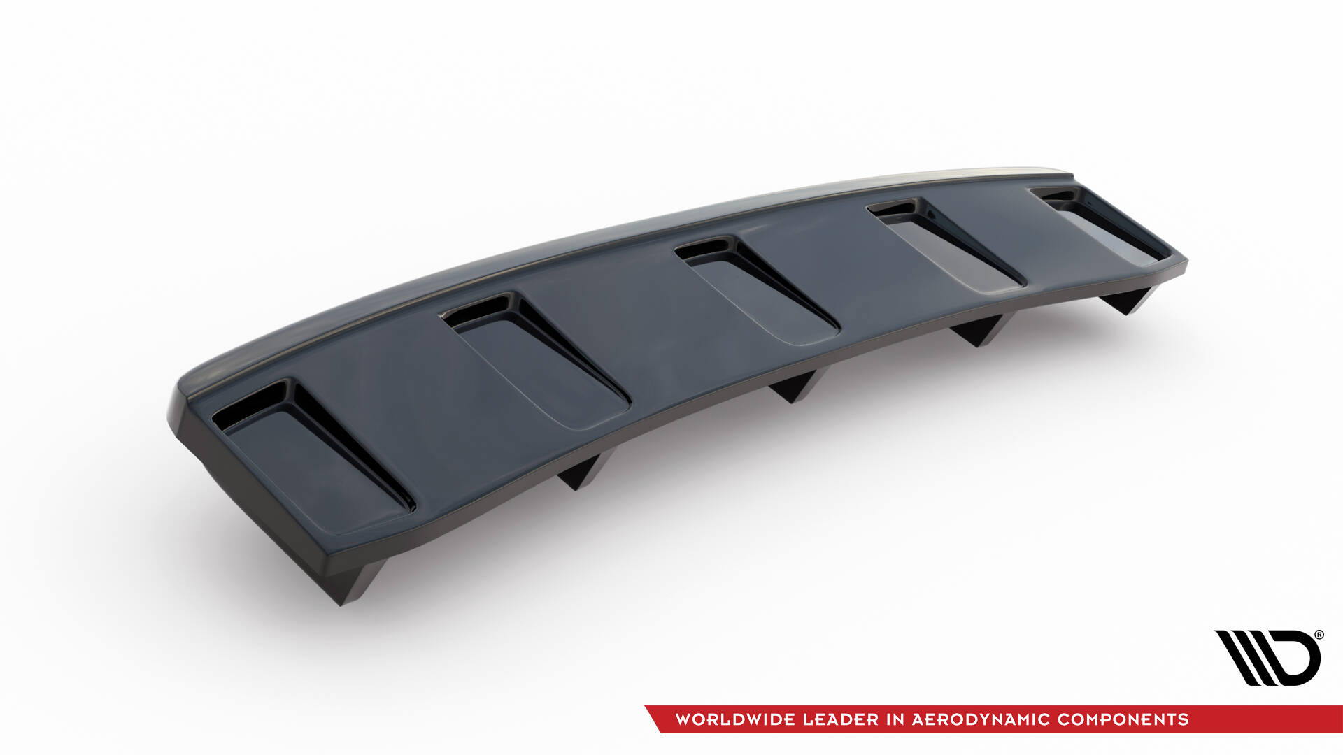 Central Rear Splitter (Vertical Bars) Audi A7 S-Line Facelift - 5