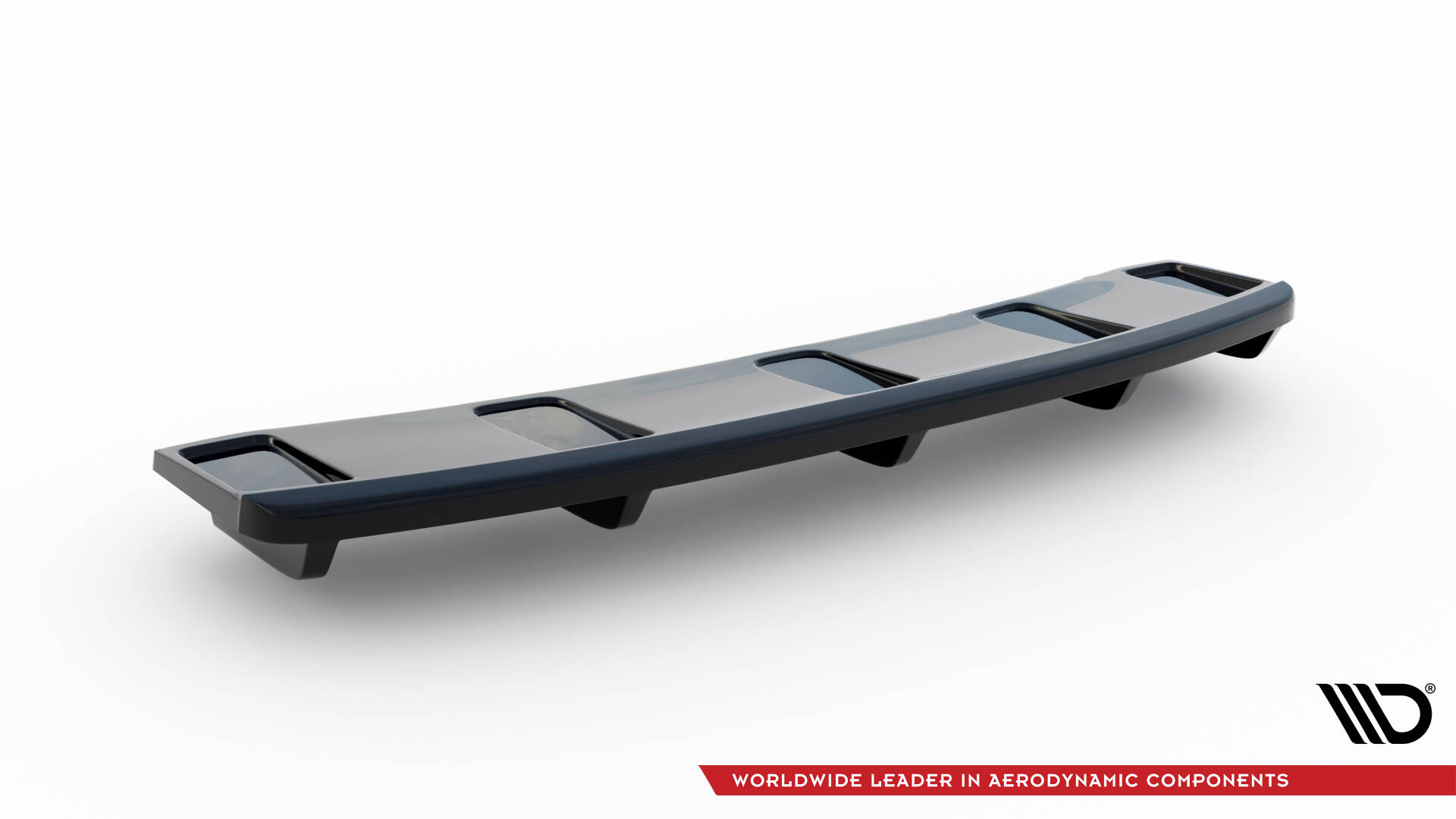 Central Rear Splitter (Vertical Bars) Audi A7 S-Line Facelift - 4