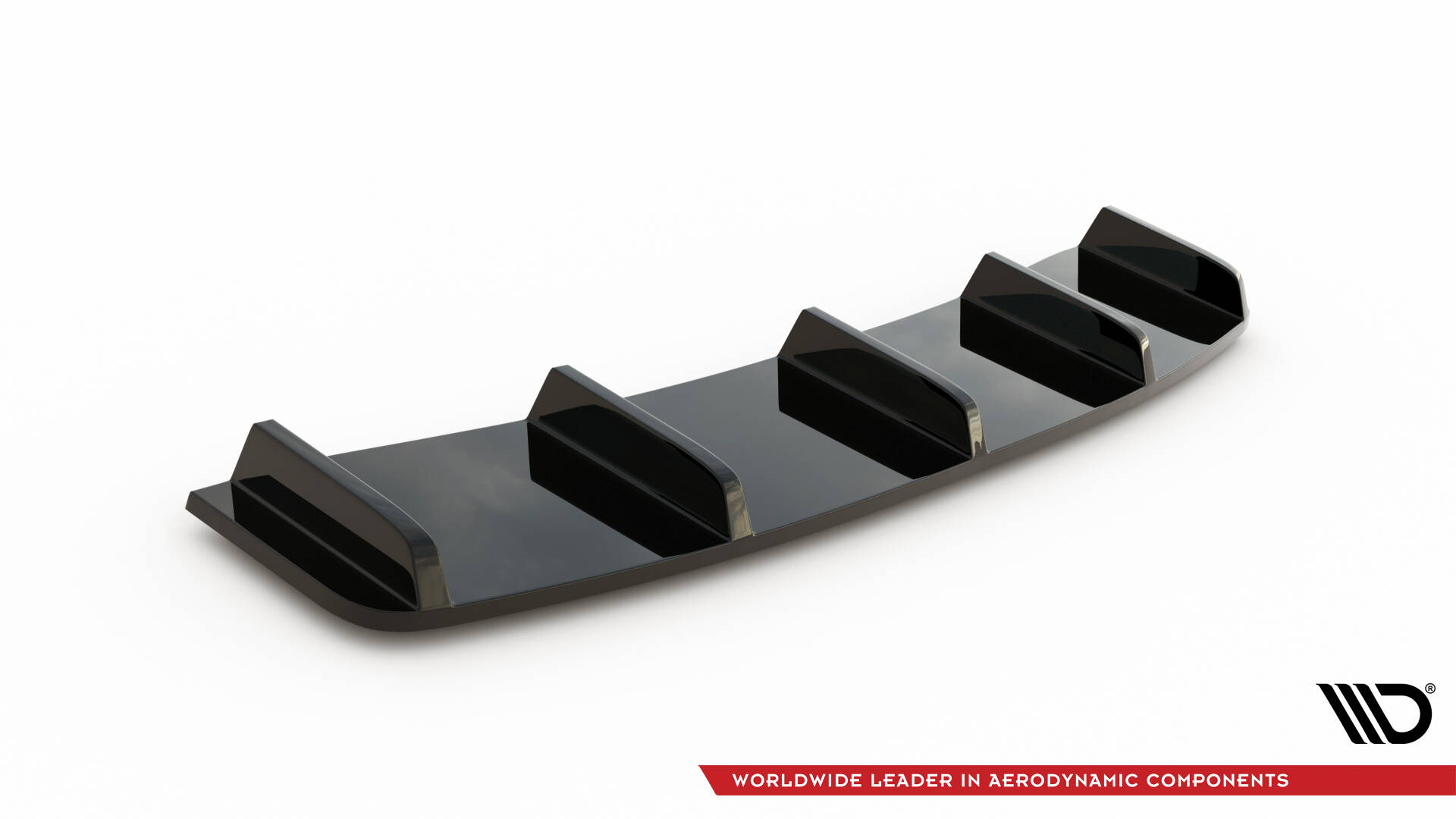 Central Rear Splitter (Vertical Bars) Audi A7 S-Line Facelift - 7
