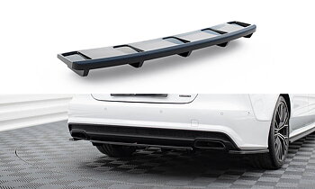 Central Rear Splitter (Vertical Bars) Audi A7 S-Line Facelift