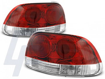 TAILLIGHTS HONDA CRX DEL SOL 03.92-97 RED WHITE