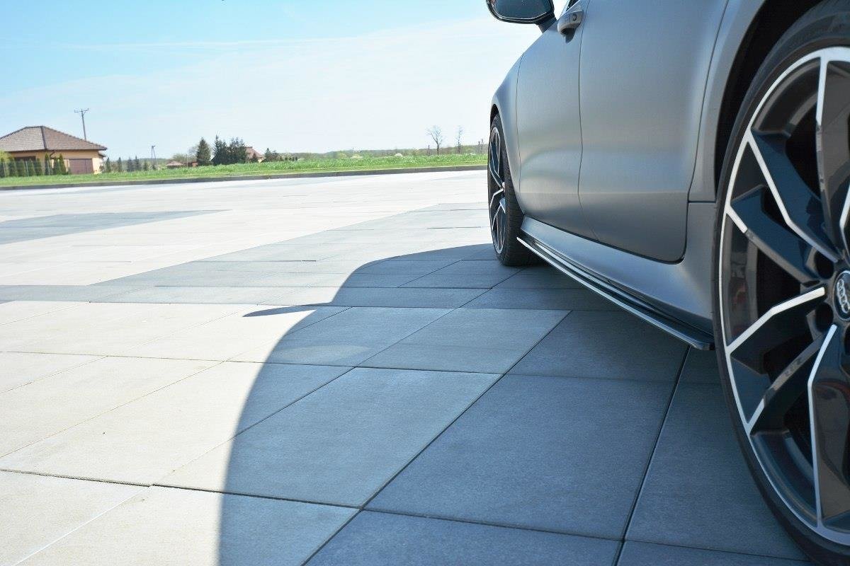 Side Skirts Diffusers V.1 Audi RS7 C7 Facelift - 4