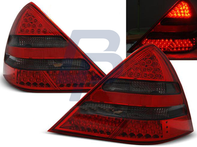 MERCEDES R170 SLK 04.96-04 RED SMOKE LED TAILLIGHTS - 2