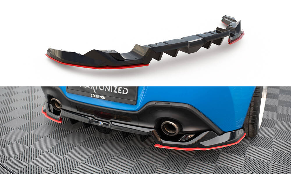 Central Rear Splitter (Vertical Bars) V.2 Toyota GR86 Mk1