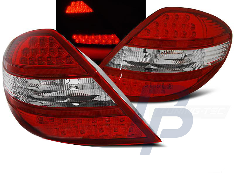 MERCEDES R171 SLK 04-11 RED WHITE LED TAILLIGHTS - 3