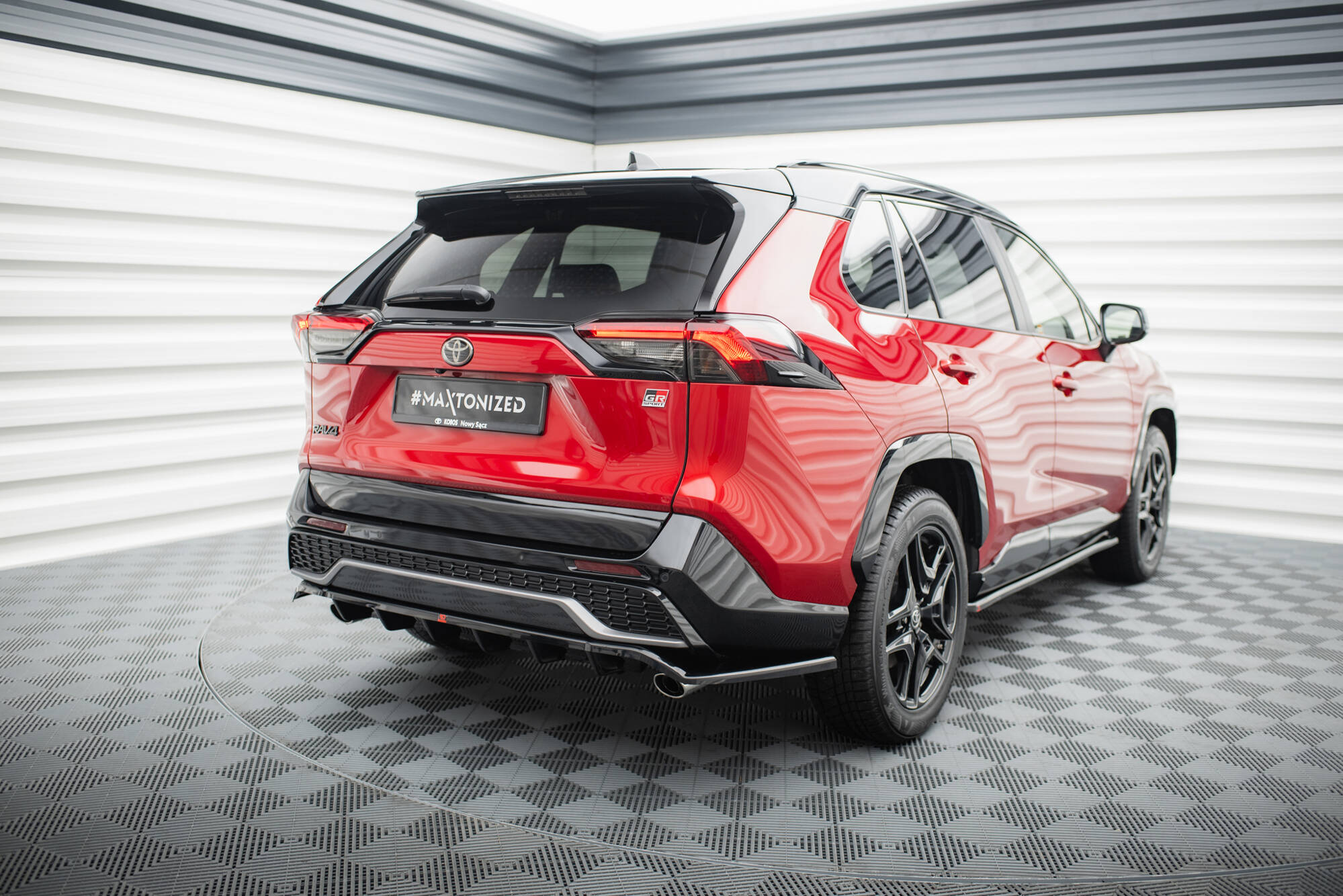 Central Rear Splitter (Vertical Bars) Toyota RAV4 GR Sport Mk5 - 5