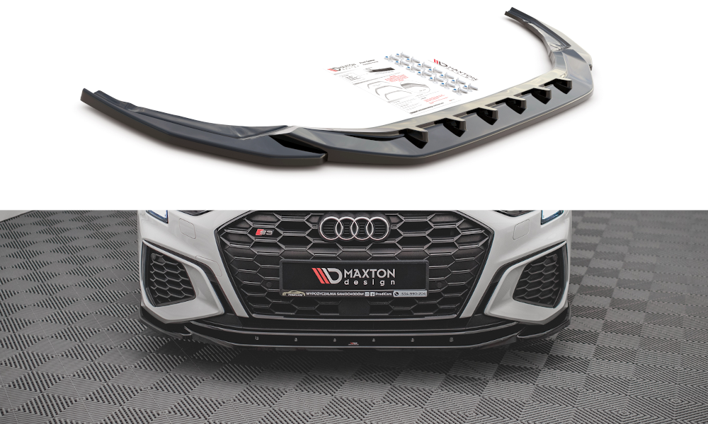 Front Splitter V.4 Audi S3 / A3 S-line 8Y (2020-)