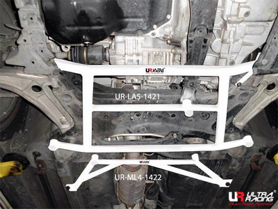 MITSUBISHI EVO X ULTRARACING 5-POINT FRONT H-BRACE 1421