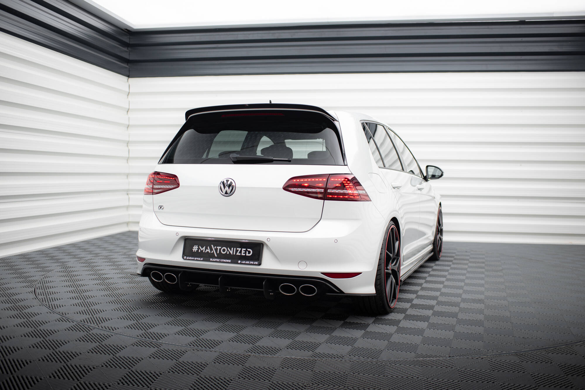 Rear Diffuser & Rear Side Splitters VW Golf R Mk7 Hatchback - 2