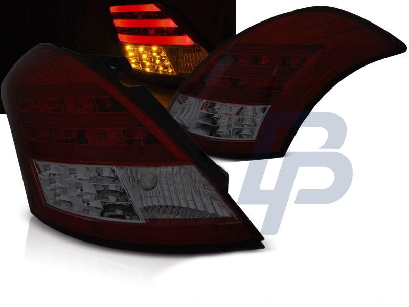 SUZUKI SWIFT IV 10- RED WHITE LED TAILLIGHTS BAR - 2