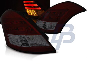 SUZUKI SWIFT IV 10- RED WHITE LED TAILLIGHTS BAR