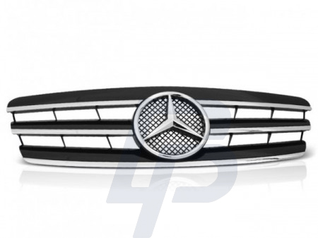 GRILLS MERCEDES W203 00-07 CL STYLE BLACK CHROME - 2