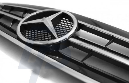 GRILLS MERCEDES W203 00-07 CL STYLE BLACK CHROME - 4