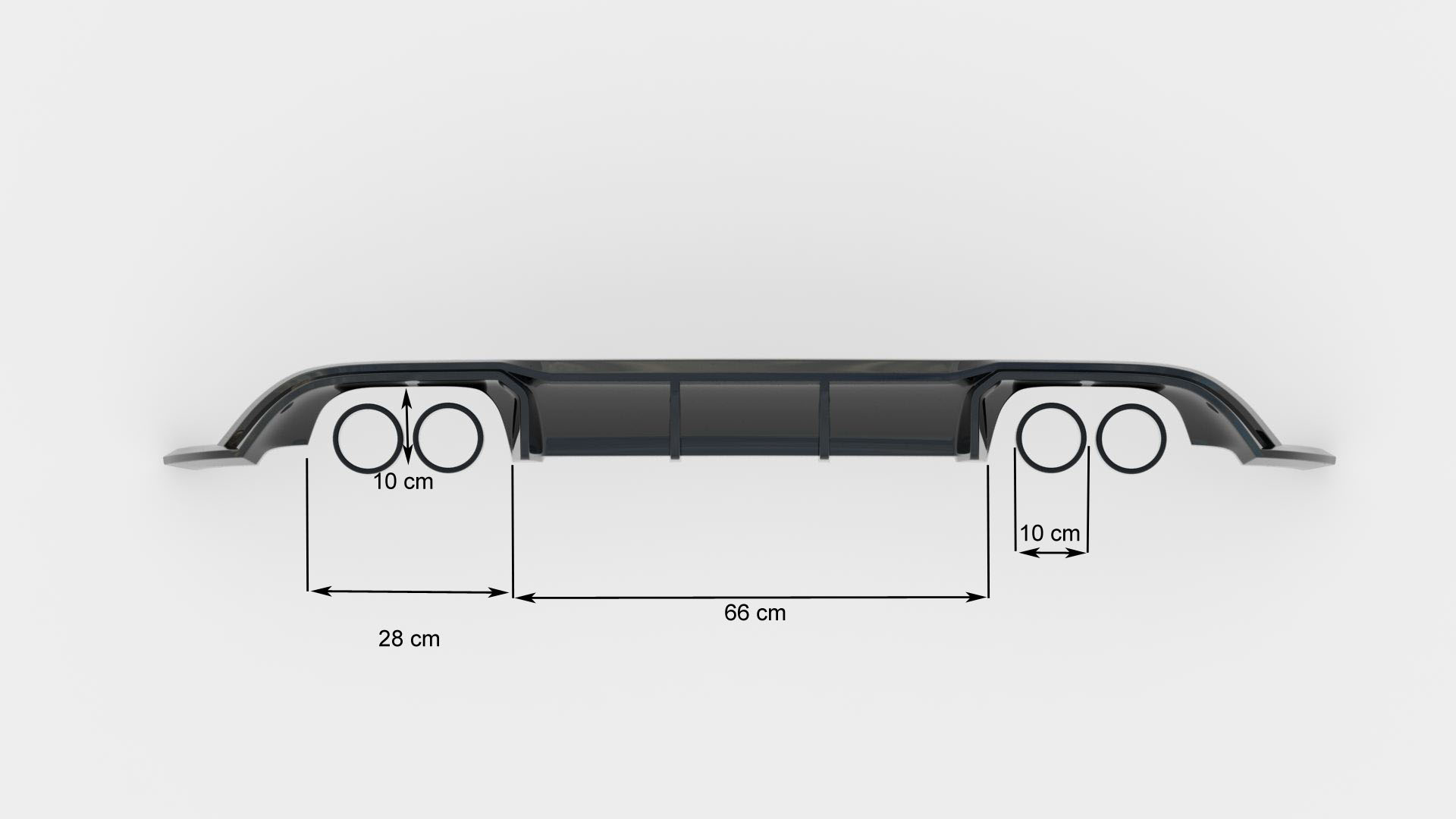 Rear Valance V.3 VW Golf 7 R Facelift - 8