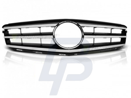 GRILLS MERCEDES W204 07-14 AVANTGARDE CHROME-BLACK - 2
