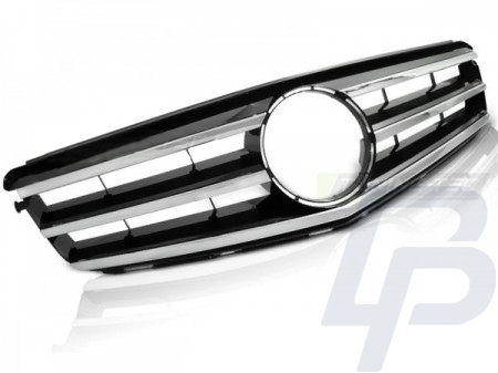GRILLS MERCEDES W204 07-14 AVANTGARDE CHROME-BLACK