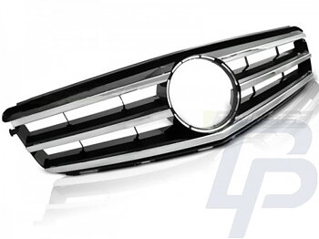 GRILLS MERCEDES W204 07-14 AVANTGARDE CHROME-BLACK
