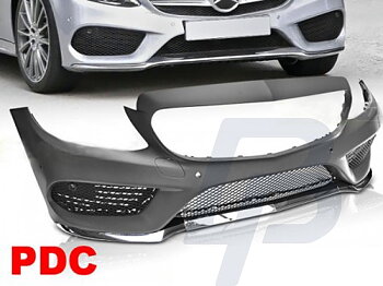 BUMPERS MERCEDES W205 14- AMG STYLE PDC