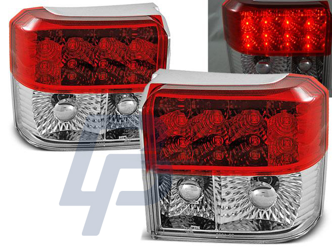 VW T4 90-03.03 RED WHITE LED TAILLIGHTS - 2