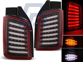 VW T5 04.03-09 / 10-15 RED WHITE LED TAILLIGHTS