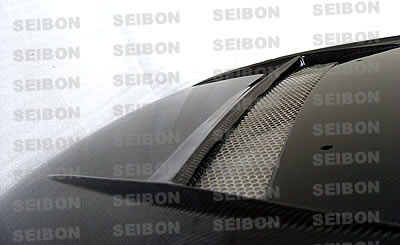 HONDA CIVIC 01+ 3D (+TYPE R) SEIBON VSII CARBON HOOD - 2