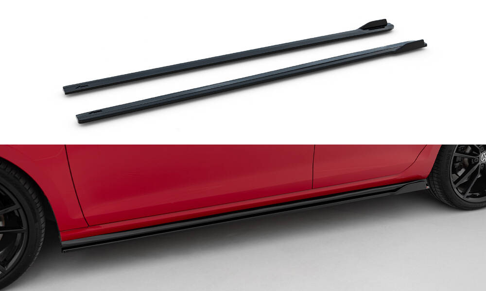 Side Skirts Diffusers V.1 VW Golf 7 R / R-Line Facelift - 5