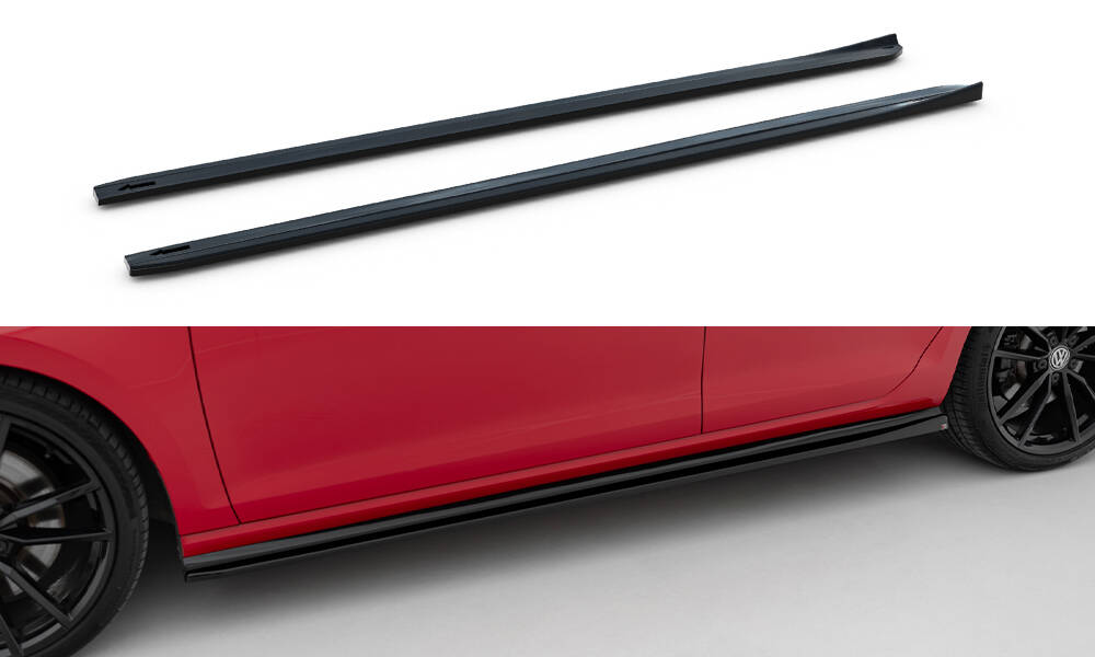 Side Skirts Diffusers V.4 VW Golf 7 R / R-Line Facelift